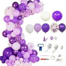 Load image into Gallery viewer, Purple Theme Balloon Set Birthday Party Decoration Romantic Confession Atmosphere Arrangement Balloon

