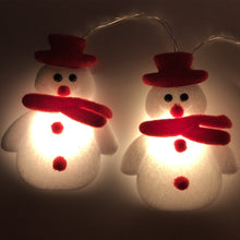 Load image into Gallery viewer, Christmas String Light Plush Snowman String Lights Christmas Tree Pendant Led Holiday Party Decoration
