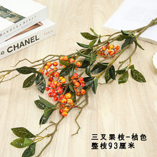 Load image into Gallery viewer, Fortune Fruit Red Berry Rich Fruit New Year Christmas Living Room Home Decoration Flower Arrangement Small Holly Bouquet
