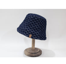 Load image into Gallery viewer, Jean Fisherman Hat Vintage Crumpled Small Plaid Sunshade Bucket Bucket Hat
