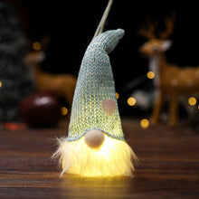 Load image into Gallery viewer, Christmas Decorations Forest Old Man with Light Pendant Faceless Doll Light-Emitting Small Hanging Piece Home Decoration
