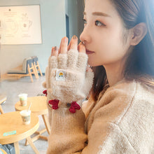 Load image into Gallery viewer, Women's Winter Cycling Gloves Windproof Warm and Cute Cartoon Deer Gloves Korean Ins Winter Hand
