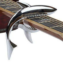 Load image into Gallery viewer, Shark Capo Guitar Zinc Alloy Capo Wooden Guitar Electric Guitar Ukulele Capo Musical Instrument Accessories

