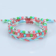 Load image into Gallery viewer, Teenagers Colorful Beads Bracelet Waterproof Wax Line
