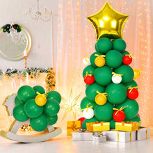 Load image into Gallery viewer, Christmas Dark Green Rubber Balloons Package Forest Series Christmas Tree Set
