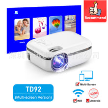 Load image into Gallery viewer, Rd852 Mini Projector Home HD Wireless Home Theater Mobile Phone 5G Wall Projection Smart Projector
