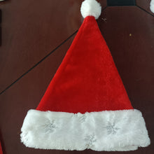 Load image into Gallery viewer, Fleece-Lined Thickened Christmas Hat Adult and Children Christmas Decorations Long Fluff Short Fluff Red and White Plaid Hat
