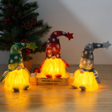 Load image into Gallery viewer, Faceless Doll with Light Dwarf Rudolf Plush Doll Decoration Gift Luminous Christmas Decorations
