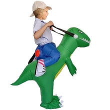 Load image into Gallery viewer, Children's Inflatable Clothing Dinosaur Festival Performance Competition Little Dinosaur Inflatable Clothing Pack Toddler Riding
