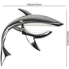 Load image into Gallery viewer, Shark Capo Guitar Zinc Alloy Capo Wooden Guitar Electric Guitar Ukulele Capo Musical Instrument Accessories
