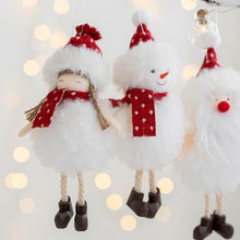 Load image into Gallery viewer, Santa Snowman Small Pendant Plush Angel Girl Pendant Christmas Tree Decoration Christmas Decorations
