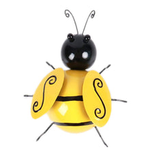 Load image into Gallery viewer, 4pcs/Set Wrought Iron Bee Country Decoration Ornament Metal Animal Handicraft Simulation Wall Art Ornament
