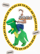 Load image into Gallery viewer, Children's Inflatable Clothing Dinosaur Festival Performance Competition Little Dinosaur Inflatable Clothing Pack Toddler Riding
