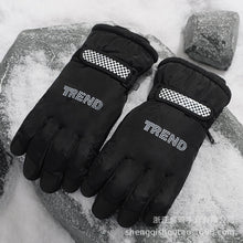 Load image into Gallery viewer, Ski Gloves Windproof Non-Slip Velvet Thickening Touch Screen Cycling Warm Five Finger Gloves

