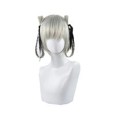 Load image into Gallery viewer, Japanese Anime Kakegurui Kirari Momobami 35cm Short Wigs Gray Braids Styled Clip on Cosplay Wig+ wig cap
