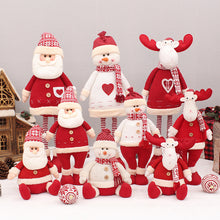 Load image into Gallery viewer, Christmas Decorations 72cm Retractable Santa Claus Snowman Elk Figurine Doll Scene Layout Ornaments
