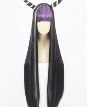Load image into Gallery viewer, Danganronpa 2 Projectile round Dance Yutian Wei Blowing Wig Horn Shape Long Hair Cosplay Wig

