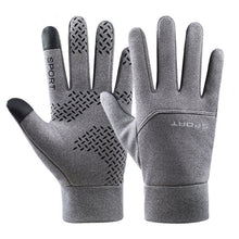 Load image into Gallery viewer, Fleece-Lined Thermal Touch Screen Waterproof Gloves Men And Women Non-Slip Driving Running Cycling Windproof
