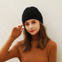 Load image into Gallery viewer, Solid Color Knitted Hat Children's Autumn and Winter New Korean Knitted Hat Students All-Match Dome Woolen Cap Beanie Hat Tide
