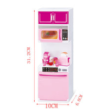 Load image into Gallery viewer, Simulation Kitchen Set Children Pretend Play Cooking Cabinet Tools Tableware Dolls Suits Toys Puzzle Educational Doll for Girls Gift
