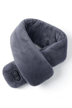 Load image into Gallery viewer, Winter Solid Color Smart Heating Massage Scarf Couple USB Electric Heating Neck Warmer Mink Fur Scarf for Men
