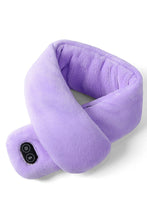 Load image into Gallery viewer, Winter Solid Color Smart Heating Massage Scarf Couple USB Electric Heating Neck Warmer Mink Fur Scarf for Men
