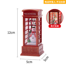 Load image into Gallery viewer, Christmas Luminous Interior Water Small Wind Lamp Desktop Decoration Christmas Tree Scene Layout Small Oil Lamp

