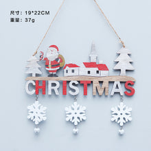 Load image into Gallery viewer, Christmas Decorations Creative Christmas Pendant Home Restaurant Christmas Wooden Crafts Door Hanging
