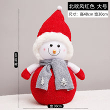 Load image into Gallery viewer, Christmas Decorations Snowman Baby Doll Christmas Tree Decoration Shopping Window Scene Layout Photo Props

