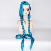 Load image into Gallery viewer, The Battle of Lord Shengda's Twin Cities Lol League of Legends Rage Loli Jinks Cosplay Wig
