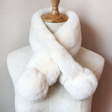 Load image into Gallery viewer, 2023 New Autumn and Winter Mink-like Wool Plush Scarf Korean Style Solid Color Imitation Rex Rabbit Plush Warm Scarf
