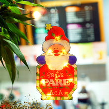 Load image into Gallery viewer, Christmas Decorative Lights Shop Window Ornament Balcony Window Sucker Led Hanging Lamp Christmas Lighting Scene Layout
