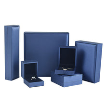 Load image into Gallery viewer, 4pcs/set Jewelry Storage Box Brushed PU Gift  Ring Pendant  Necklace Bracelet Holders Case with 4 boxes
