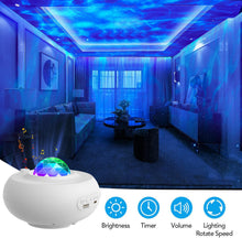 Load image into Gallery viewer, New LED Starry Projector Small Night Lamp App Smart Bluetooth Music Laser Atmosphere

