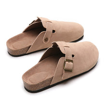 Load image into Gallery viewer, Closed-Toe Slippers Women's Couple Flip-Flops Wish Large Size Roman Shoes Half Slippers Lazy Shoes
