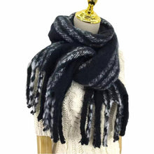 Load image into Gallery viewer, Autumn and Winter Scarf Women's Thick Circle Yarn Warm Men and Women All-Matching Scarf Student Tassel Shawl
