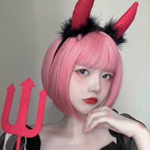 Load image into Gallery viewer, Wig Men's and Women's Collarbone Short Hair Bobo Korean Bobhaircut round Face Internet Celebrity Lolita Handsome White Full-Head Wig Style
