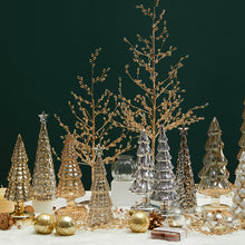 Load image into Gallery viewer, Glass Christmas Tree Christmas Ornament Table Decoration Luminous Small Night Home Layout Props Christmas Gift
