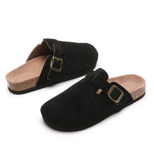 Load image into Gallery viewer, Closed-Toe Slippers Women's Couple Flip-Flops Wish Large Size Roman Shoes Half Slippers Lazy Shoes
