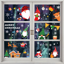 Load image into Gallery viewer, Christmas Decorations Amazon Santa Elk Static Sticker Christmas Mall Vitrine Decoration

