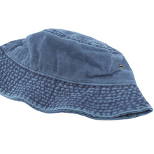 Load image into Gallery viewer, Jean Fisherman Hat Casual Flat Top Washed Distressed Harajuku Pure Color Adult Bucket Hat

