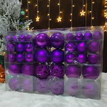 Load image into Gallery viewer, 3-6cm Set of 100 PVC Boxed Bright Matting Agent Balls Hollow out Christmas Tree Decorations Colorful Ball
