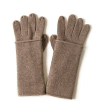Load image into Gallery viewer, Double-Layer Dual-Use Touch Screen Gloves Winter Full Finger Five Finger Two-Piece Set One-Click Hair Generation Knitted Gloves for Women
