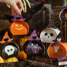 Load image into Gallery viewer, 10PCs Halloween Candy Box Baking Cookies Ghost Paper Box Festival Party Decorative Gift Packaging Box
