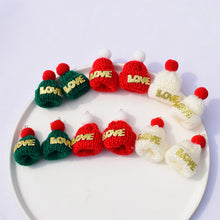 Load image into Gallery viewer, Wool Knitted Christmas Hat Korean Mini Small Hat Christmas Toy Decoration Pompons Ornament Accessories
