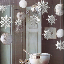 Load image into Gallery viewer, Wensheng Christmas Snowflake Christmas Decorations Three-Dimensional Snowflake Ornaments

