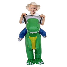 Load image into Gallery viewer, Children's Inflatable Clothing Dinosaur Festival Performance Competition Little Dinosaur Inflatable Clothing Pack Toddler Riding
