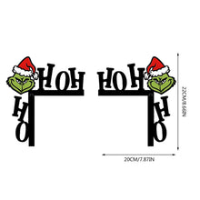 Load image into Gallery viewer, Christmas Green Miracle Fighter Corner Decoration Wooden Door Corner Decoration Home Decoration
