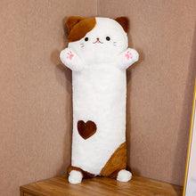 Load image into Gallery viewer, Large Cross-Border Long Three-Color Cat Plush Soft and Comfortable Toy Doll Pillow Prize Claw
