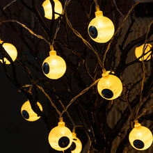 Load image into Gallery viewer, Christmas LED Halloween Horror Ghost Eyeball Lighting Chain Ghost Festival Bar Haunted House Battery Box USB Atmosphere Ornamental Festoon Lamp
